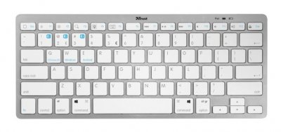 TRUST Clavier sans fil Bluetooth  Nado Argent