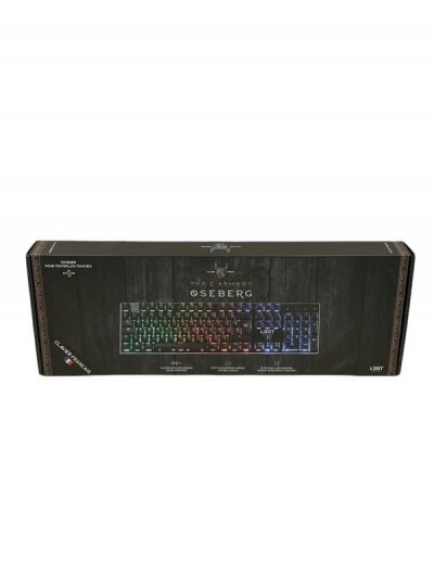  Clavier Semi-m&eacute;canique L33T Oseberg - RGB - touche AZERTY - Anti-Ghosting - Noir