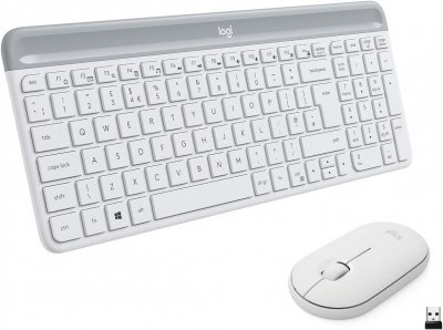 LOGITECH Clavier + Souris  MK470 Blanc
