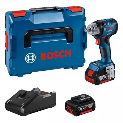 BOSCH Cl&eacute; &agrave; Chocs  GDS 18V-330 HC (2 x 5,0 Ah GAL18V-40 L-Boxx 136)