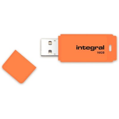 INTEGRAL Cle USB 2.0  Neon 16Go Orange