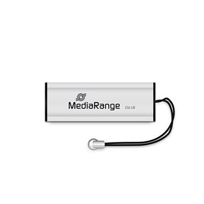MEDIARANGE Cle USB 3.0  256Go Noir Argent