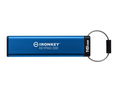 KINGSTON Cl&eacute; USB 3.1 Type A  IronKey Keypad 200 16 Go