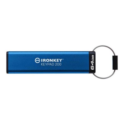 KINGSTON Cl&eacute; USB 3.1 Type A  IronKey Keypad 200 64 Go