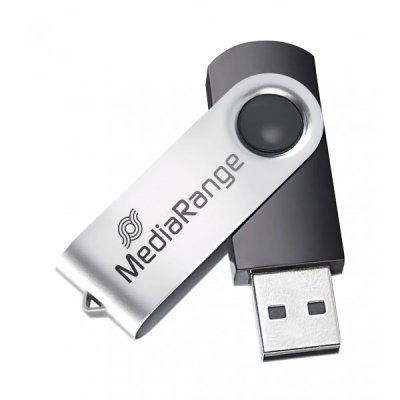 MEDIARANGE Cl&eacute; usb 32go  2.0 argent 