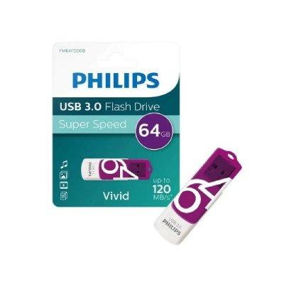PHILIPS Cl&eacute; USB 64 Go  FM64FD00B/00 violet USB 3.0 1 pc(s) 