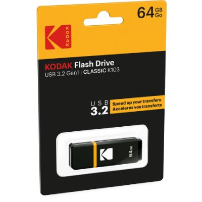 KODAK Cl&eacute; USB 64Go  K103 3.0 (Noir) 