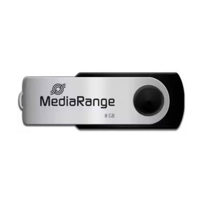 MEDIARANGE Cl&eacute; usb 8go  2.0 argent 