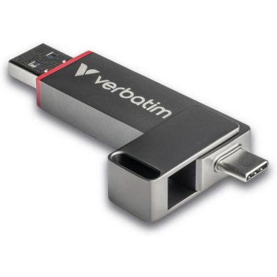 VERBATIM Cl&eacute; USB-C et USB-A  Dual QuickStick 512 Go - Gris - USB 3.2
