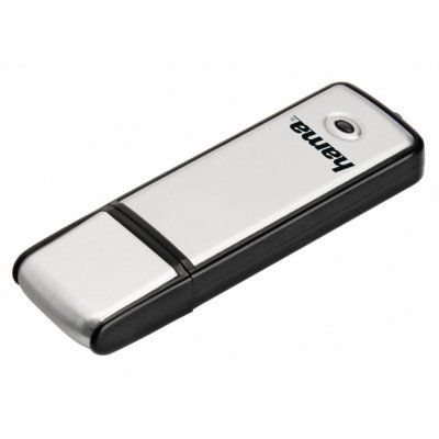 HAMA Cl&eacute; USB Fancy, USB 2 .0, 32 GB, 10 MB/s, noir/argent, emballage fin 