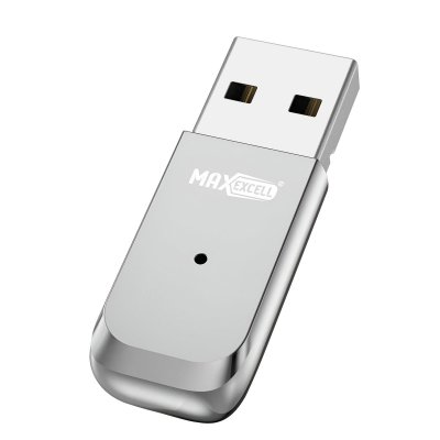 MAX EXCELL Cl&eacute; USB R&eacute;cepteur Bluetooth pour Ordinateur Portable ou Bureau Gris