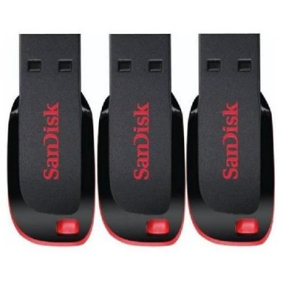 SANDISK Cl&eacute; USB -  - Cruzer Blade - 16 Go - Paquet de 3 - USB 2.0