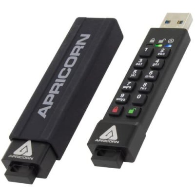 APRICORN Cl&eacute; USB Secure Key 3z ASK3Z-32GB 32Go USB 3.1 80MB/s AES 256bits Noir