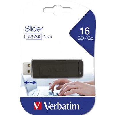 VERBATIM Cl&eacute; USB  Slider 16 GB USB 2.0 