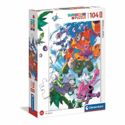 CLEMENTONI  - 23754 - SuperColor 104 pieces Maxi - Super Friends !