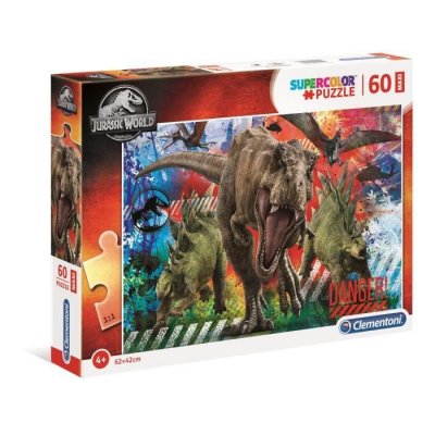 CLEMENTONI  - 26456 - SuperColor 60 pieces Maxi - Jurassic World