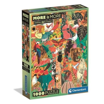 CLEMENTONI  - Compact 1000 pi&egrave;ces - More is more - Animals & Botanics