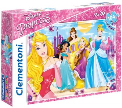 CLEMENTONI  maxi supercolor puzzle puzzle Disney Princess 104 pi&egrave;ces