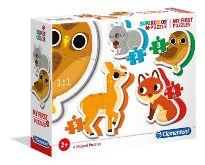 CLEMENTONI - My First Puzzles-Animaux de la For&ecirc;t-2-3-4-5 pi&egrave;ces- 20814