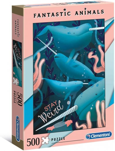  Clementoni puzzle Fantastic Animals- Narwal 500 pi&egrave;ces