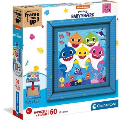 CLEMENTONI  - Puzzle - Frame Me Up 60 pieces - Baby Shark