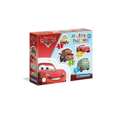 CLEMENTONI  puzzle Mes premi&egrave;res voitures 3+6+9+12 pi&egrave;ces 4 pi&egrave;ces
