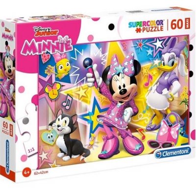 CLEMENTONI  supercolor maxi puzzle Minnie Mouse 60 pi&egrave;ces