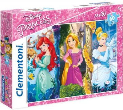 CLEMENTONI  supercolor maxi puzzle Princess 60 pi&egrave;ces (26416)