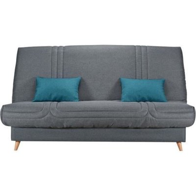 COMFORT BULTEX Clic clac mona 3 places - tissu anthracite - l 192 x p 95 x h 101