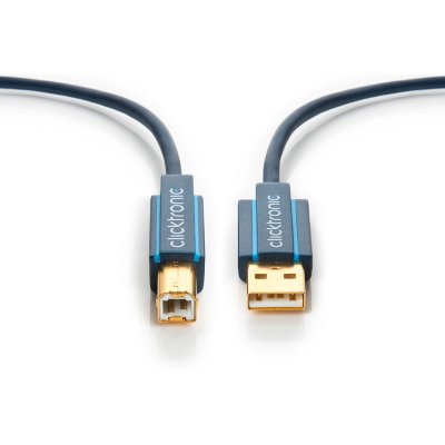 WENTRONIC Clicktronic 70096 Casual USB 2.0 Kabel, Prise A/B, 1.8m Longueur