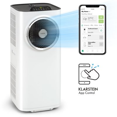 KLARSTEIN Climatiseur mobile  10000 BTU - Fonction ventilateur & d&eacute;shumidificateur - Blanc 
