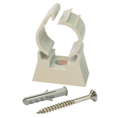 SOMATHERM Clip de fixation simple + cheville &Oslash;16 paroi creuse Lot de 10