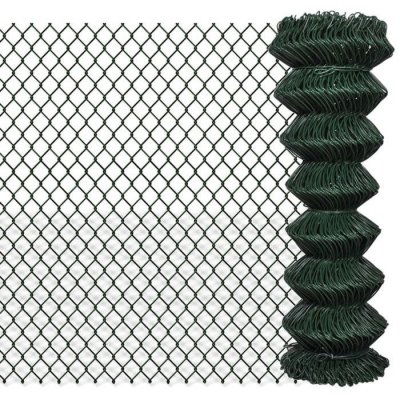 VIDAXL Cl&ocirc;ture &agrave; mailles losang&eacute;es Acier 1,25x15 m Vert