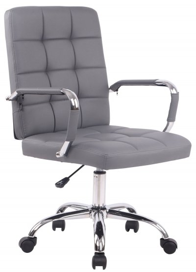 CLP Chaise de bureau Deli Pro similicuir , Gris