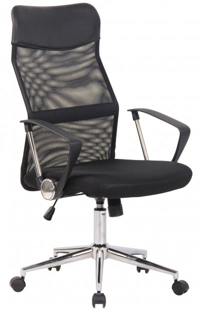 CLP Chaise de bureau Korba en maille , Noir