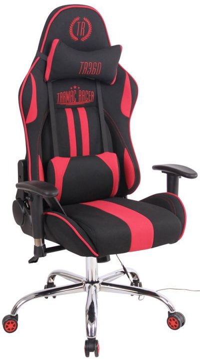 CLP Chaise de bureau Limit XM en Tissu , Noir / Rouge