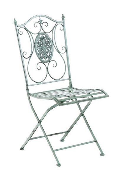 CLP  - Chaise de jardin en m&eacute;tal Sibell antique/vert