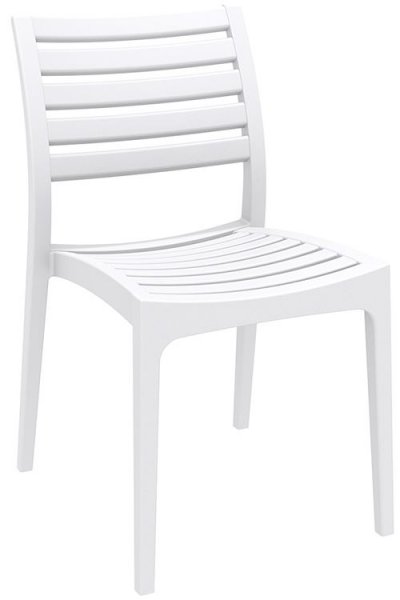 CLP  Chaise de jardin en plastique Ares , Blanc
