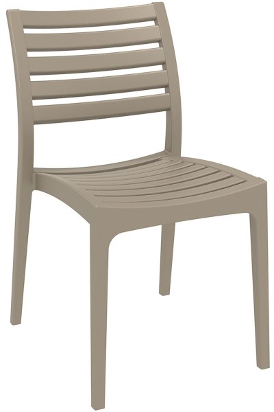  CLP Chaise de jardin en plastique Ares , Boue