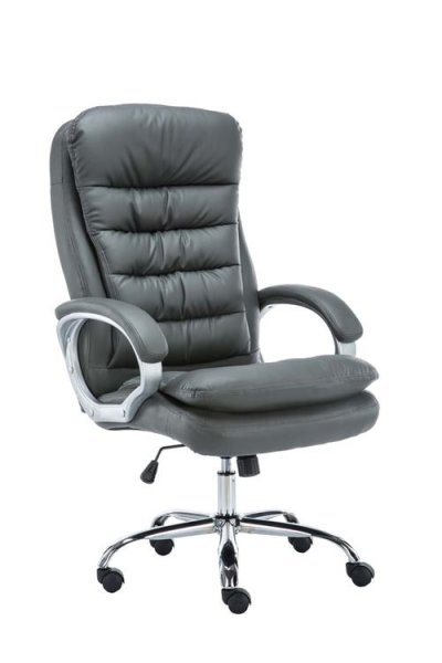 CLP Fauteuil de bureau Big Vancouver similicuir , Gris
