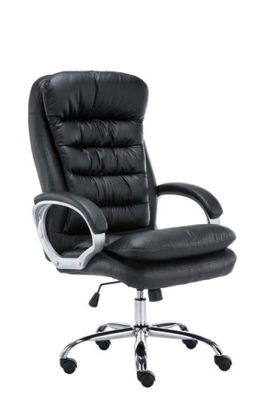 CLP Fauteuil de bureau Big Vancouver similicuir , Noir