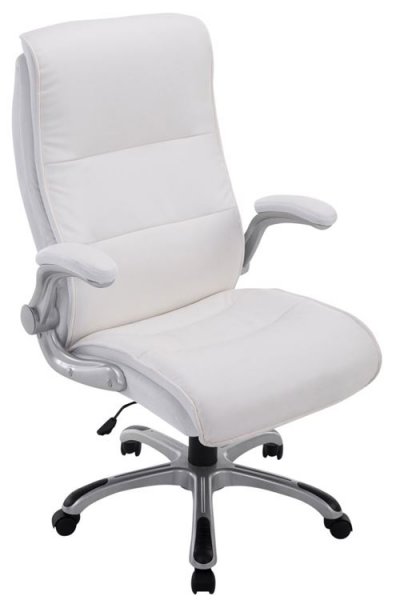 CLP Fauteuil de bureau BIG Villach Similicuir , Blanc