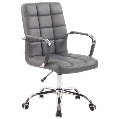 CLP Fauteuil de bureau Deli en similicuir , Gris