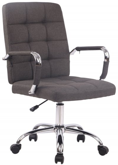 CLP Fauteuil de bureau Deli Pro tissu , Gris fonc&eacute;