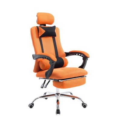 CLP Fauteuil de bureau Fellow avec Repose-pieds int&eacute;gr&eacute; , Orange