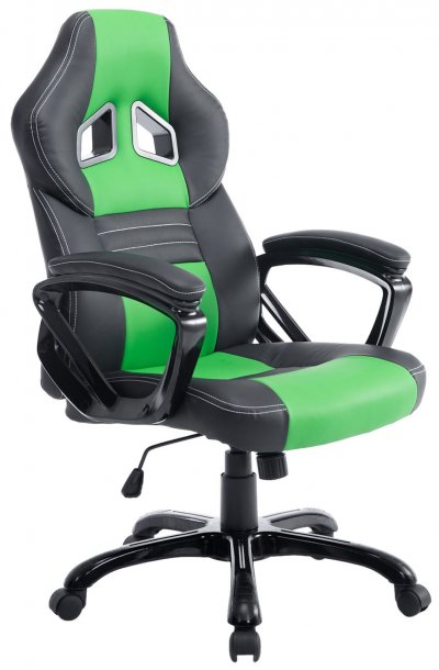  CLP Fauteuil de bureau / Gaming Pedro , Noir / Vert 
