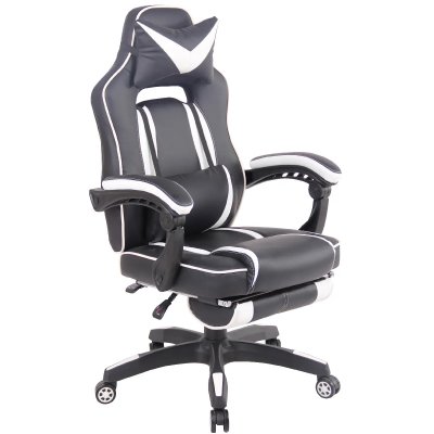 GENERIQUE CLP Fauteuil de bureau Heat en similicuir , Noir / Blanc