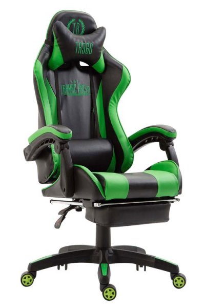  CLP Fauteuil de Bureau Ignite Similicuir , Noir / Vert