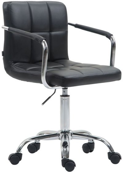 CLP Fauteuil de bureau Lucy V2 en similicuir , Noir