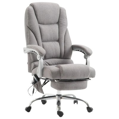 CLP Fauteuil de bureau Pacific avec fonction massage tissu , Gris
